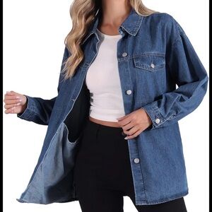 Casual Corner Classic Blue Jean Jacket Size 12